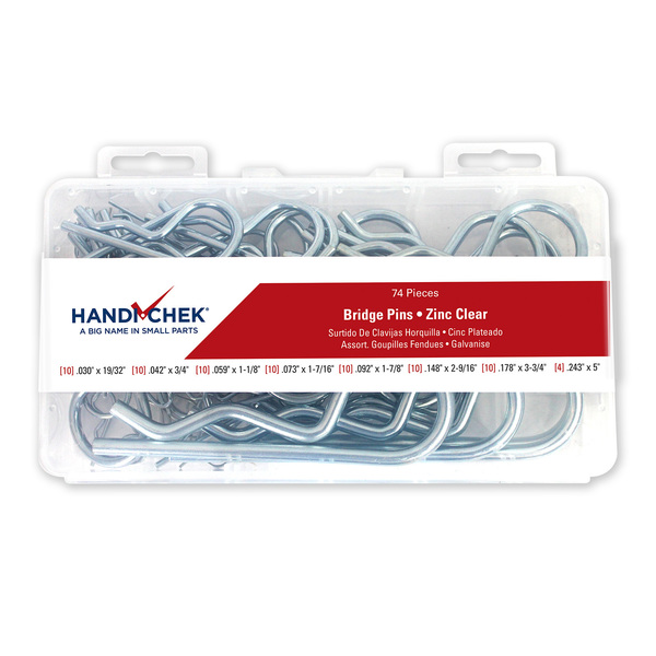 Handi-Chek Bridge Pin Asst CS ZC 74pc DISP-BP074